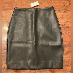J Crew Factory Faux Leather Mini